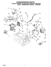 05 - Oven Interior Parts parts for Kitchenaid Microwave KCMS185JBT4 from AppliancePartsPros.com