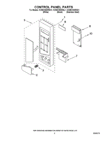 02 - Control Panel Parts parts for Kitchenaid Microwave KCMS1555RSS1 from AppliancePartsPros.com