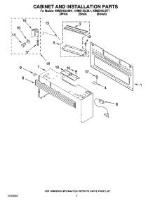 06 - Cabinet And Installation Parts parts for Kitchenaid Microwave KHMS155LBT1 from AppliancePartsPros.com