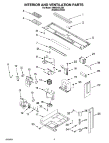03 - Interior And Ventilation Parts parts for Kitchenaid Microwave KHMS155LSS2 from AppliancePartsPros.com