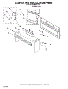 06 - Cabinet And Installation Parts parts for Kitchenaid Microwave KHMS155LSS2 from AppliancePartsPros.com