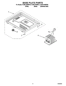 06 - Base Plate Parts parts for Kitchenaid Microwave KCMS1555RWH0 from AppliancePartsPros.com