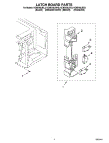 04 - Latch Board Parts parts for Kitchenaid Microwave KCMS185JWH3 from AppliancePartsPros.com