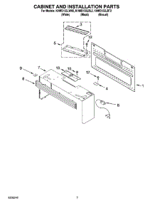 06 - Cabinet And Installation Parts parts for Kitchenaid Microwave KHMS155LBT2 from AppliancePartsPros.com
