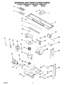 03 - Interior And Ventilation Parts parts for Kitchenaid Microwave KHMS155LWH1 from AppliancePartsPros.com
