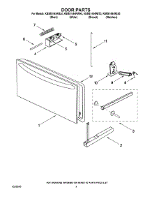 03 - Door Parts parts for Kitchenaid Microwave KBMS1454RSS0 from AppliancePartsPros.com