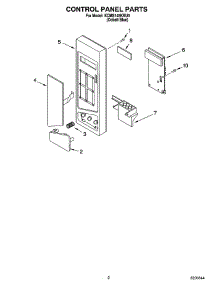 02 - Control Panel Parts parts for Kitchenaid Microwave KCMS145KBU0 from AppliancePartsPros.com