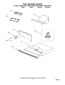 04 - Top Venting Parts parts for Kitchenaid Microwave KBMS1454RBL0 from AppliancePartsPros.com