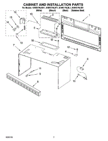 06 - Cabinet And Installation Parts parts for Kitchenaid Microwave KHHS179LSS1 from AppliancePartsPros.com