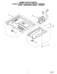 06 - Base Plate Parts parts for Kitchenaid Microwave KCMS185JBT3 from AppliancePartsPros.com