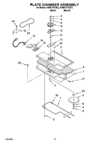10 - Plate Chamber Assembly parts for Kitchenaid Microwave KHMC107EBT2 from AppliancePartsPros.com