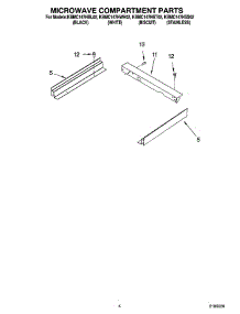 03 - Microwave Compartment Parts parts for Kitchenaid Microwave KBMC147HWH02 from AppliancePartsPros.com