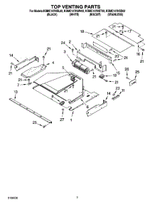 05 - Top Venting Parts parts for Kitchenaid Microwave KBMC147HBL02 from AppliancePartsPros.com