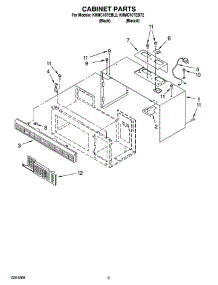 03 - Cabinet Parts parts for Kitchenaid Microwave KHMC107EBL2 from AppliancePartsPros.com