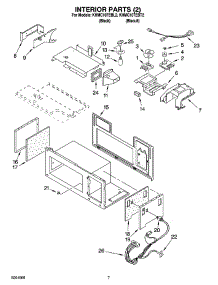 06 - Interior Parts (2) parts for Kitchenaid Microwave KHMC107EBL2 from AppliancePartsPros.com