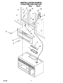 09 - Installation Parts parts for Kitchenaid Microwave KHMC107EBL2 from AppliancePartsPros.com