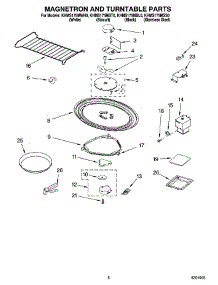05 - Magnetron And Turntable Parts parts for Kitchenaid Microwave KHMS175MWH0 from AppliancePartsPros.com