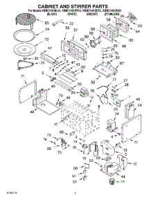 04 - Cabinet And Stirrer Parts parts for Kitchenaid Microwave KBMC140HSS03 from AppliancePartsPros.com