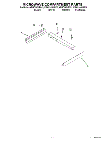 03 - Microwave Compartment Parts parts for Kitchenaid Microwave KBMC140HBL03 from AppliancePartsPros.com
