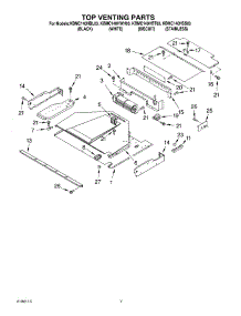 05 - Top Venting Parts parts for Kitchenaid Microwave KBMC140HBL03 from AppliancePartsPros.com