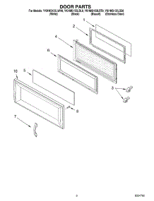 02 - Door Parts parts for Whirlpool Microwave YKHMS155LSS0 from AppliancePartsPros.com