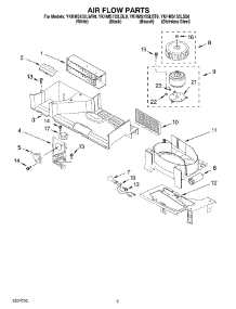 04 - Air Flow Parts parts for Whirlpool Microwave YKHMS155LBT0 from AppliancePartsPros.com