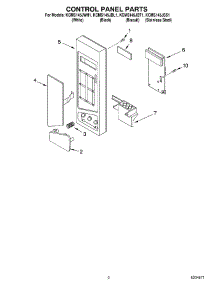 02 - Control Panel Parts parts for Kitchenaid Microwave KCMS145JBT1 from AppliancePartsPros.com
