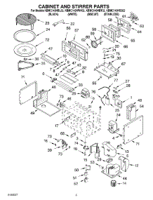 04 - Cabinet And Stirrer Parts parts for Kitchenaid Microwave KBMC140HBL02 from AppliancePartsPros.com