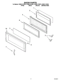 02 - Door Parts parts for Kitchenaid Microwave KHMS147HBT2 from AppliancePartsPros.com