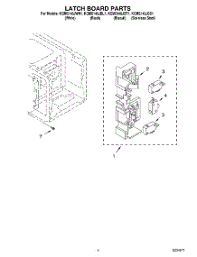 04 - Latch Board Parts parts for Kitchenaid Microwave KCMS145JWH1 from AppliancePartsPros.com