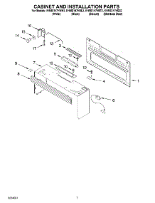06 - Cabinet And Installation Parts parts for Kitchenaid Microwave KHMS147HSS2 from AppliancePartsPros.com