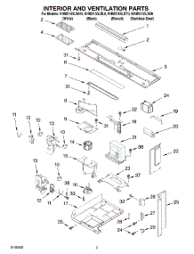 03 - Interior And Ventilation parts for Kitchenaid Microwave KHMS155LBT0 from AppliancePartsPros.com