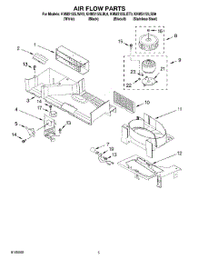 04 - Air Flow parts for Kitchenaid Microwave KHMS155LBT0 from AppliancePartsPros.com