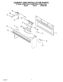 06 - Cabinet And Installation Parts parts for Whirlpool Microwave YKHMS147HWH2 from AppliancePartsPros.com