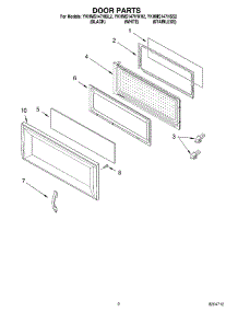 02 - Door Parts parts for Whirlpool Microwave YKHMS147HBL2 from AppliancePartsPros.com