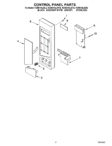 02 - Control Panel Parts parts for Kitchenaid Microwave KCMS185JWH2 from AppliancePartsPros.com