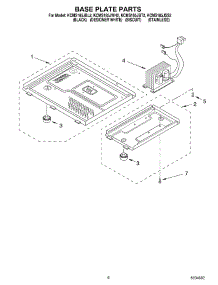 06 - Base Plate Parts parts for Kitchenaid Microwave KCMS185JSS2 from AppliancePartsPros.com