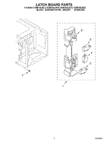 04 - Latch Board Parts parts for Kitchenaid Microwave KCMS185JBL2 from AppliancePartsPros.com