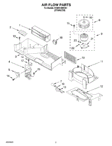 04 - Air Flow Parts parts for Kitchenaid Microwave KHMS145KSS1 from AppliancePartsPros.com