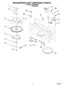 05 - Magnetron And Turntable Parts parts for Kitchenaid Microwave KHMS145KSS1 from AppliancePartsPros.com