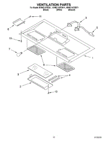 08 - Ventilation Parts parts for Kitchenaid Microwave KHMC107EBL1 from AppliancePartsPros.com