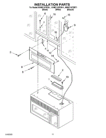 09 - Installation Parts parts for Kitchenaid Microwave KHMC107EBL1 from AppliancePartsPros.com