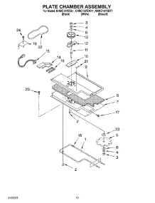 10 - Plate Chamber Assembly parts for Kitchenaid Microwave KHMC107EBL1 from AppliancePartsPros.com