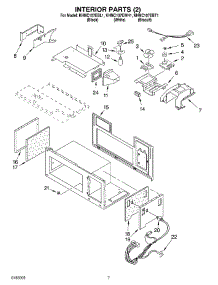 06 - Interior Parts (2) parts for Kitchenaid Microwave KHMC107EWH1 from AppliancePartsPros.com