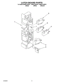 07 - Latch Board Parts parts for Kitchenaid Microwave KHMC107EWH1 from AppliancePartsPros.com