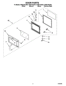 02 - Door Parts parts for Kitchenaid Microwave KHHS179LWH0 from AppliancePartsPros.com