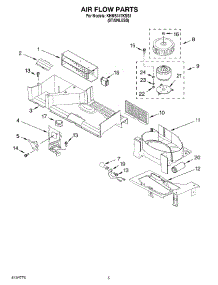 04 - Air Flow parts for Kitchenaid Microwave KHMS147KSS1 from AppliancePartsPros.com