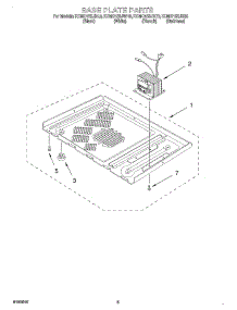 04 - Base Plate parts for Kitchenaid Microwave KCMC155JWH0 from AppliancePartsPros.com