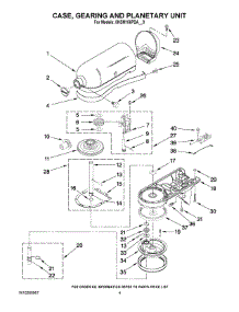 02 - Case, Gearing And Planetary Unit parts for Whirlpool Mixer 5KSM156PSACA0 from AppliancePartsPros.com