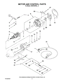 03 - Motor And Control Parts parts for Whirlpool Mixer 5KSM156PSACA0 from AppliancePartsPros.com